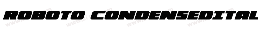 Roboto CondensedItal字体转换
